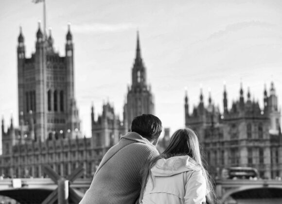 Romantic bridges in London