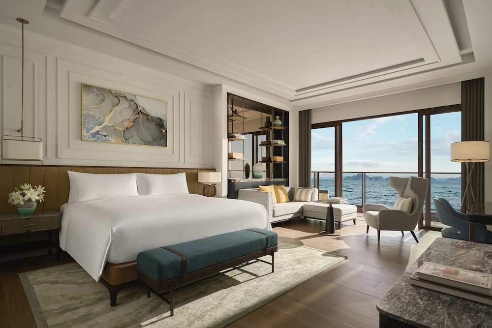 Luxury suite balcony view InterContinental Ha Long Bay