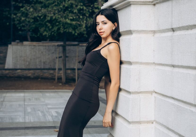 black dress