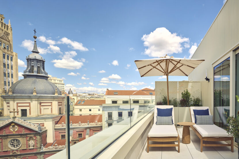 Nobu Hotel Madrid rooftop rooftop vistas panorámicas ciudad Las Cortes