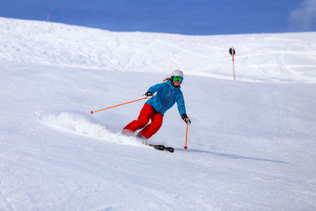 skiing