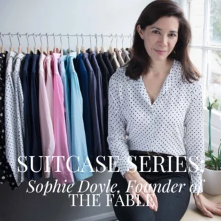 This week we caught up with Sophie Doyle, the founder of The Fable, an award-winning silk shirt brand that is based in Sydney, Australia. Sophie loves to travel and it was while on sabbatical in India that she came up with the concept for the Fable. 

Before she became an entrepreneur, Sophie worked in luxury marketing at L’oreal. After four years with the group she left as she didn’t see a long term future in the corporate world. Seeking a break and change of scene she booked a one way ticket to India. One day while she was exploring Rajasthan in a tuk tuk, she came across an ethical, female-owned factory and she decided it would be fun to have a go at making a silk shirt for herself. Sophie had always liked silk shirts, as they are the perfect day-to-night, desk-to-dinner staple, however many of them are not made to last and not machine washable so she set out to solve this problem. She loved what was created so much that upon return to Sydney, Sophie sold her car for $7k and used that money to order her first shipment of shirts.

Sophie is also a big fan of hiking, and her love of this has taken her around the world.