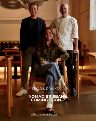 Brisbane, a big one is coming.

NOMAD — the fire-cooked, produce-led restaurant group behind some of Australia's most respected dining rooms — opens its first Queensland venue on James Street, Fortitude Valley, before Christmas 2026.

Taking over the storied Gerard's site, keeping its rammed earth walls, and building something entirely new around Queensland produce and pace.

The waitlist is open: nomadbrisbane.au

Full story on LUX NOMADE — link in bio.

 #NOMADBrisbane #JamesStreet #FortitudeValley #BrisbaneEats #BrisbaneFoodie #RestaurantOpening #AustralianDining #FireCooking #QueenslandProduce #LuxNomade