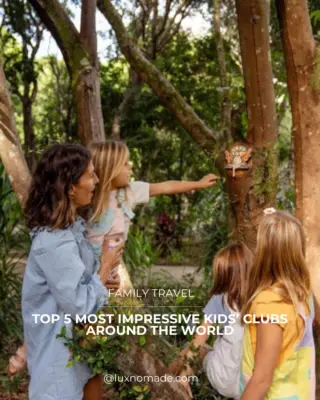 The world's most impressive kids' clubs — and not a plastic toy in sight.

The best kids' clubs today have no walls at all. Nature becomes the playground. Culture becomes the classroom. And family time becomes the whole point.

Five properties leading the way:

At Song Saa Private Island in Cambodia, families kayak mangroves together and snorkel with marine biologists — then stay out after dark to watch bioluminescent plankton glow.

At Gili Lankanfushi in the Maldives, children dive into coral conservation, marine biology sessions and language lessons, with family villas made for every generation.

Daios Cove in Crete swaps supervised boredom for the Palace of Knossos, boat trips to Spinalonga and evening stargazing.

Zannier Bãi San Hô in Vietnam has kids weaving bamboo fishing nets with local fishermen and riding traditional basket boats across a coral bay.

And Elements of Byron trades screen time for bird trails, fairy trails and guided rainforest walks across 50 acres of Australian wilderness.

The most memorable souvenirs aren't packed into suitcases — they're carried home in a child's sense of wonder.

Full guide live on LUX NOMADE — link in bio.