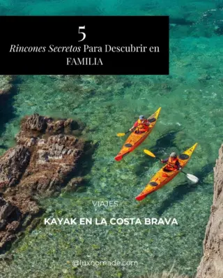 Hay una manera de descubrir la Costa Brava que cambia completamente la perspectiva: dejar la carretera atrás, subir a un kayak y explorar sus cuevas marinas, calas escondidas y pueblos de pescadores desde el propio Mediterráneo. 

5 rincones secretos te esperan—desde las aguas tranquilas de la mañana de Sant Feliu de Guíxols hasta las rocas rojizas y la vegetación mediterránea de El Golfet. No se trata de cubrir kilómetros. Se trata de descubrir pequeños rincones de la costa juntos.

Perfecto para familias que prueban el kayak por primera vez y quieren combinar naturaleza, baño y exploración. Después, un almuerzo tranquilo frente al mar. Porque las vacaciones deberían sentirse como unas verdaderas vacaciones.

Enlace en la bio para descubrir las cinco rutas

#CostaBrava #KayakLife #EscapadaMediterranea #ViajesFamiliares #JoyasOcultas #DescubrimientoCostero #LuxNomade