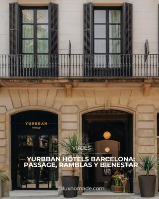 Barcelona, con un encanto muy especial. Entre diseño contemporáneo, rincones con personalidad y rooftops con vistas a la ciudad, @yurbban invita a vivir Barcelona de una forma única. La combinación perfecta de esencia local, estilo urbano y lujo sin esfuerzo. 🖤

#YurbbanHotels #Barcelona #HotelesBoutique #LuxuryTravel #BarcelonaLifestyle #ViajarConEstilo #LuxNomade